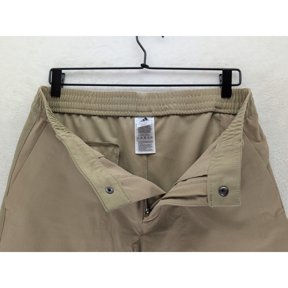 Adidas Performance Golf Shorts Flexible Waist Band Deep Pockets Men's 30 Tan - Picture 4 of 8